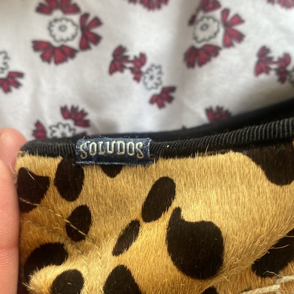 Soludos Original Leopard Espadrille Flat Shoes Size 9 - Picture 5 of 10